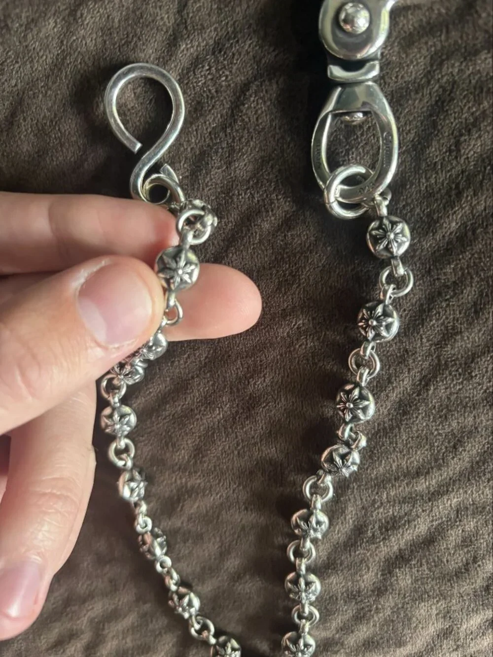 Chrome hearts six star wallet chain